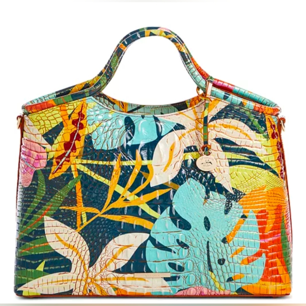 Brahmin Elaine Melbourne Embossed Leather Crossbody NWT